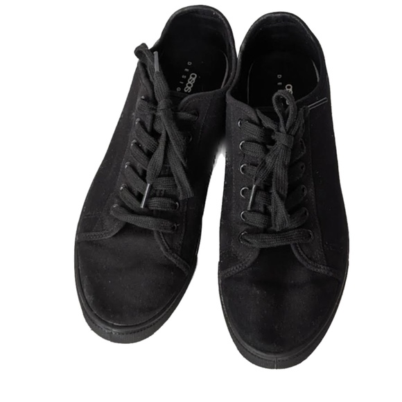 ASOS design basic black sneakers size 10 - Picture 2 of 5